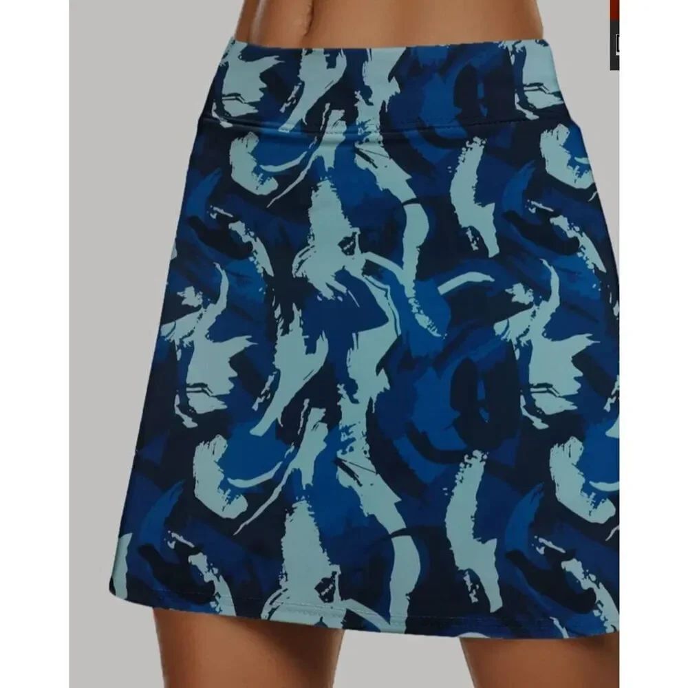 Ekouaer 2xl  Double-Layered Shorts Skirt